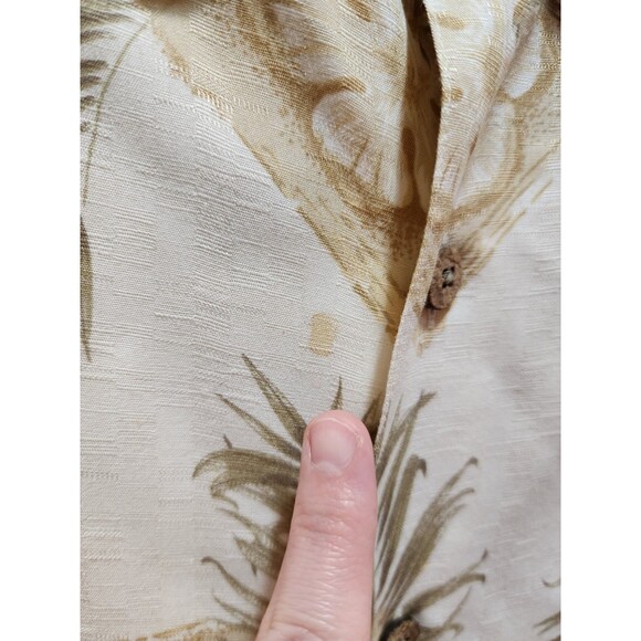 CARIBBEAN MENS XL MENS BUTTON UP SHIRT FLORAL VINTAGE Y2K TROPICAL VACATION SOFT - Picture 7 of 16